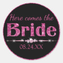Search for hot pink bachelorette party stickers Bride