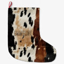 Search for western christmas stockings Cowhide