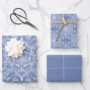 Search for fractals wrapping paper Blue