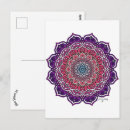 Recherche de mandala floral cartes postales Fleur