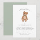 Search for green teddy bear invitations Boy