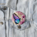 Search for blue butterfly buttons Watercolor