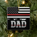 Search for volunteer firefighter ornaments Thin red line