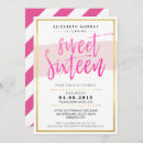 Search for hot pink sweet 16 invitations Party