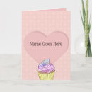 Search for cupcake love cards Sweet
