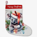 Search for koala christmas stockings Watercolor