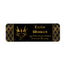 Search for kids birthday return address labels Black