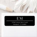 Search for initials return address labels Typography