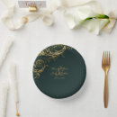 Search for emerald green gold plates Vintage
