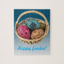 Search for easter egg puzzles Basket