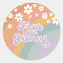 Search for 4th birthday girl stickers Retro