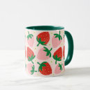 Search for strawberry pattern mugs Fruit design