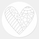 Search for colourful stripe pattern stickers Heart