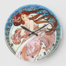 Recherche de alphonse mucha horloges Fille