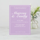 Recherche de blanc violet invitations Tendance