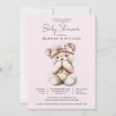 Search for ribbon baby girl shower invitations Script