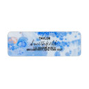 Search for light blue return address labels Watercolor