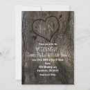 Search for carved heart tree wedding invitations Country