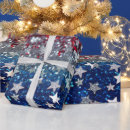 Recherche de patriote papier cadeau Bleu