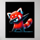 Search for panda lovers posters Cute red panda