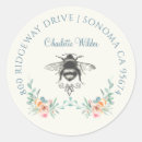 Recherche de abeille rose autocollants Floral