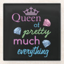 Recherche de reine dessous de verres Typographie