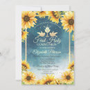 Search for sunflower first communion invitations Elegant
