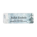 Search for winter scene return address labels Mountain
