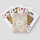 Search for floral playing cards Typography