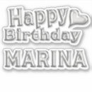 Recherche de marina autocollants Nom