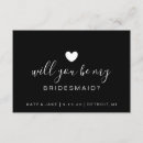 Recherche de parole invitations Bridesmaid