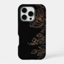 Search for golden rose iphone cases Black