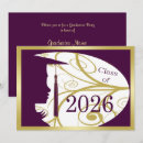 Search for purple and gold graduation invitations College
