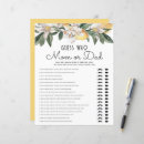 Search for lemon baby shower games Floral