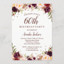 Search for red and gold 60th birthday invitations Flowers