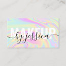 Search for hologram business cards Elegant makeup artist