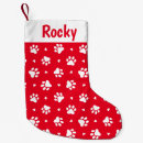 Search for paw print christmas stockings Xmas