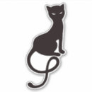 Search for evil cat stickers Black