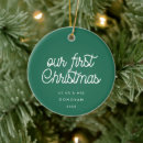 Search for green ornaments Just married