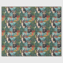 Search for christmas puppy wrapping paper Red and green