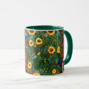 Search for gustav klimt mugs Farm garden with sunflowers