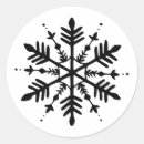 Recherche de flocon neige noir autocollants Minimaliste