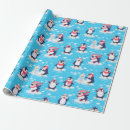 Recherche de pingouin de noël papier cadeau Mignon