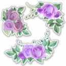 Search for violet rose stickers Watercolor