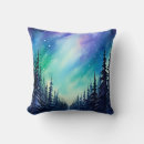 Search for northern lights pillows Watercolor