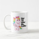 Recherche de licorne drôle tasses Café
