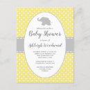 Search for yellow elephant baby shower invitations Polka dots
