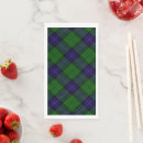 Recherche de vert bleu serviettes Tartan