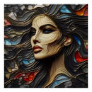 Recherche de visage coloré posters Imprimer