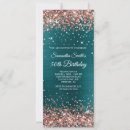 Search for teal gold birthday invitations Girly